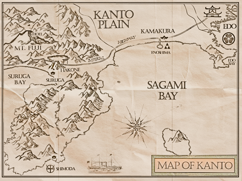 Map of Kanto Plain